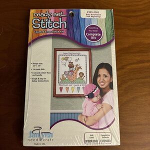 NEW Janlynn "New Beginnings" Birth Record Cross Stitch Kit #999-2002